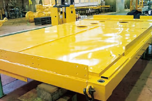 Roof frame for PC3000 excavator